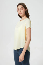 T-shirt long All Day Sports - Jaune clair