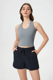 Power Medium Impact Bra Tank-Grau