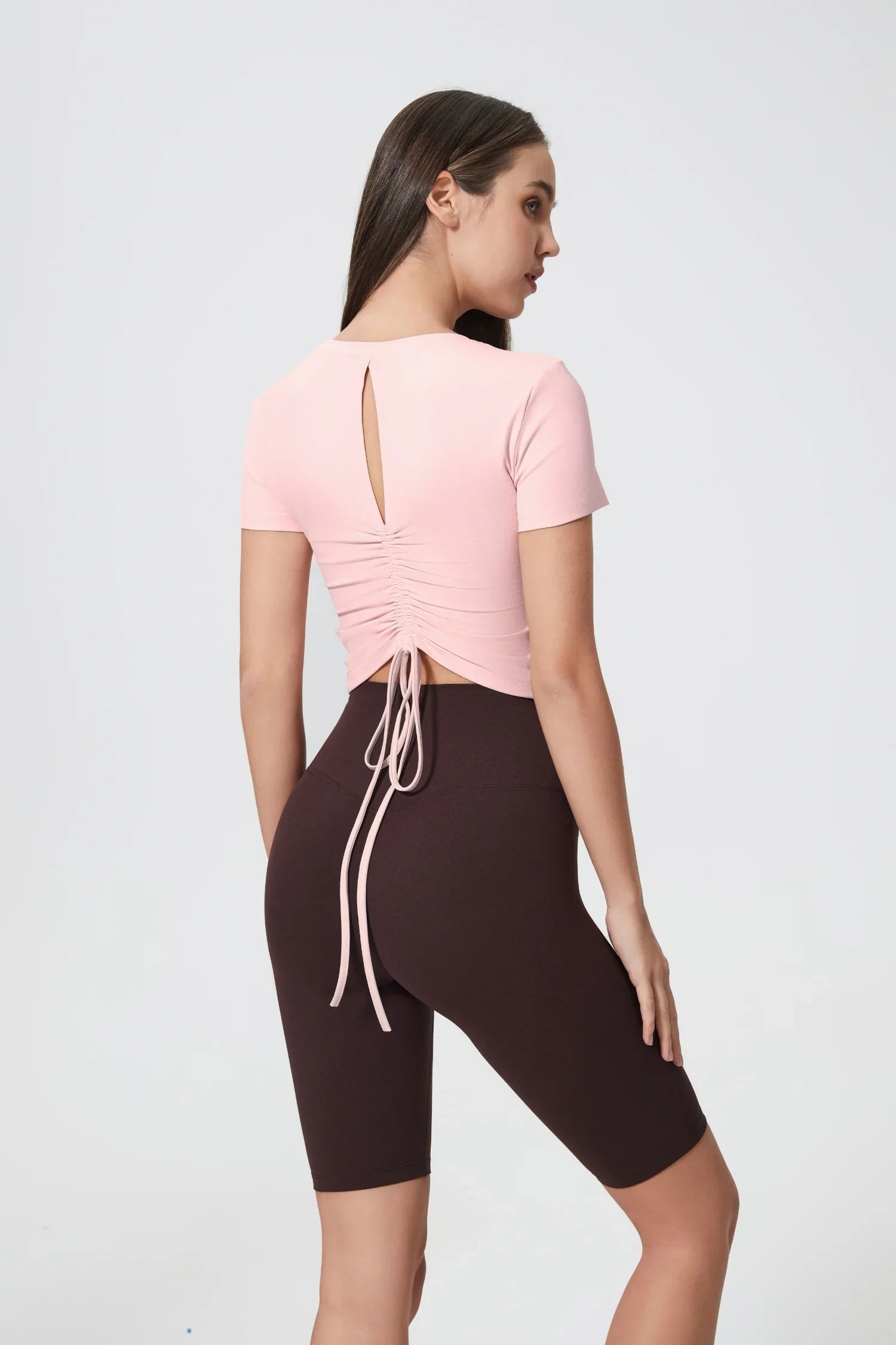 Athlete Seamless Workout Tee-Light pink