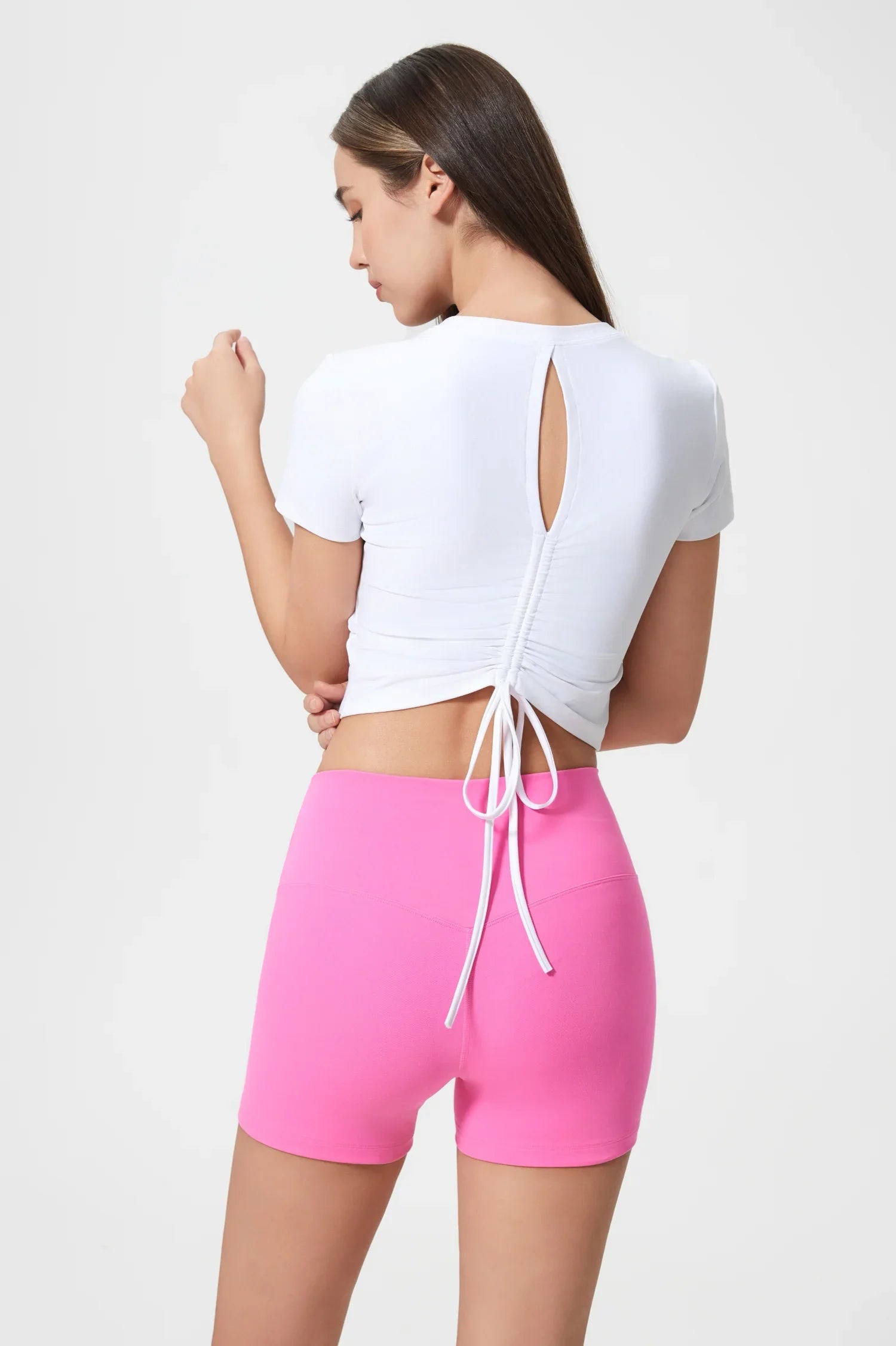 Athlete Seamless Workout Tee-White