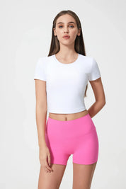 Athlete Seamless Workout Tee-White