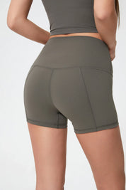 Velafit All Day Fitness Shorts-Dark khaki