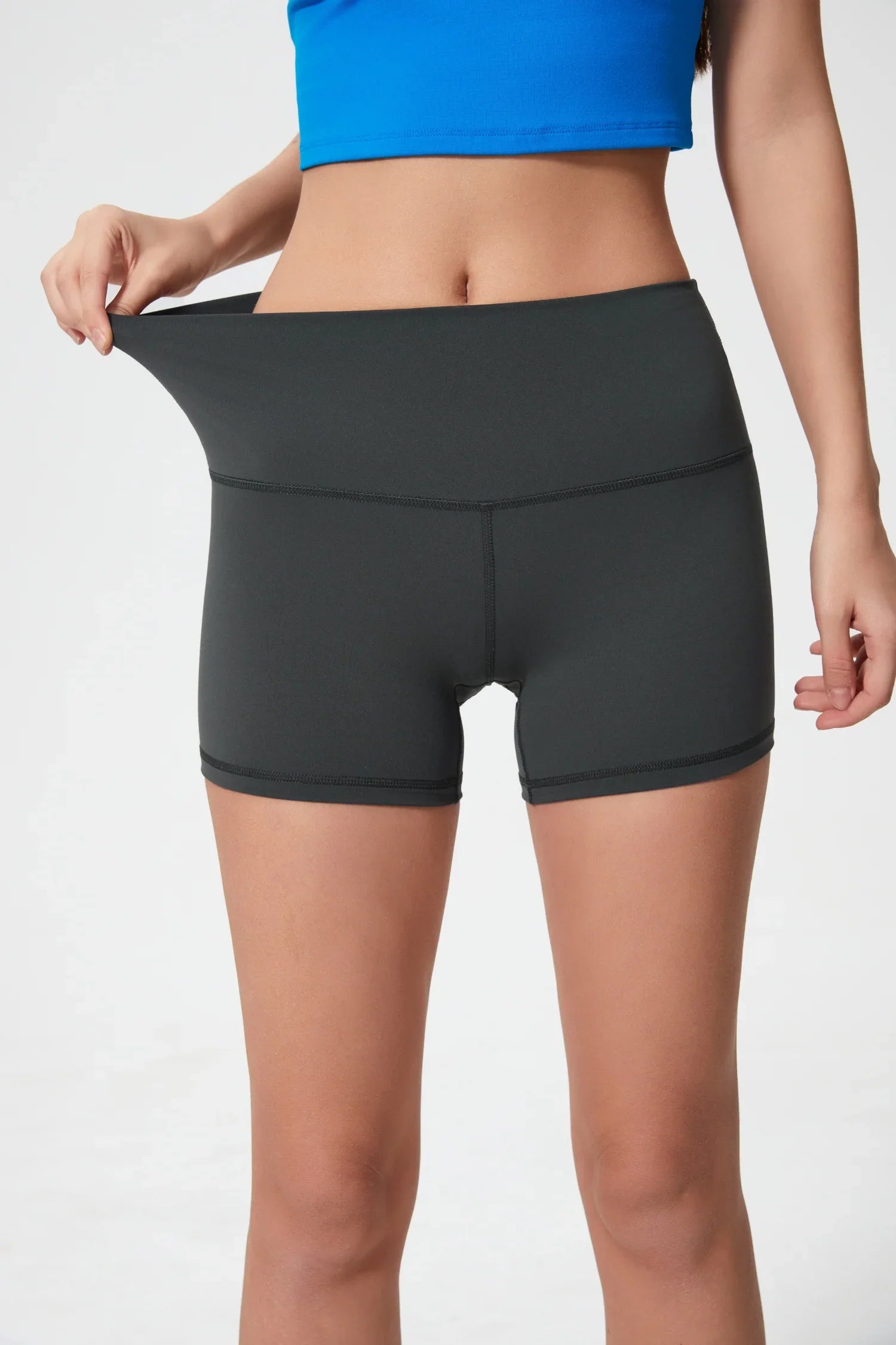 Velafit All Day Fitness Shorts-Graphite gray