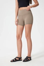 Velafit All Day Fitness Shorts-Light brown