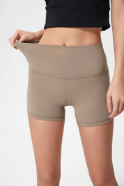 Velafit All Day Fitness Shorts-Light brown