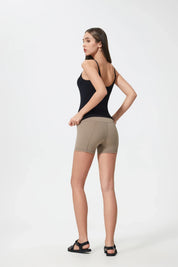 Velafit All Day Fitness Shorts-Light brown