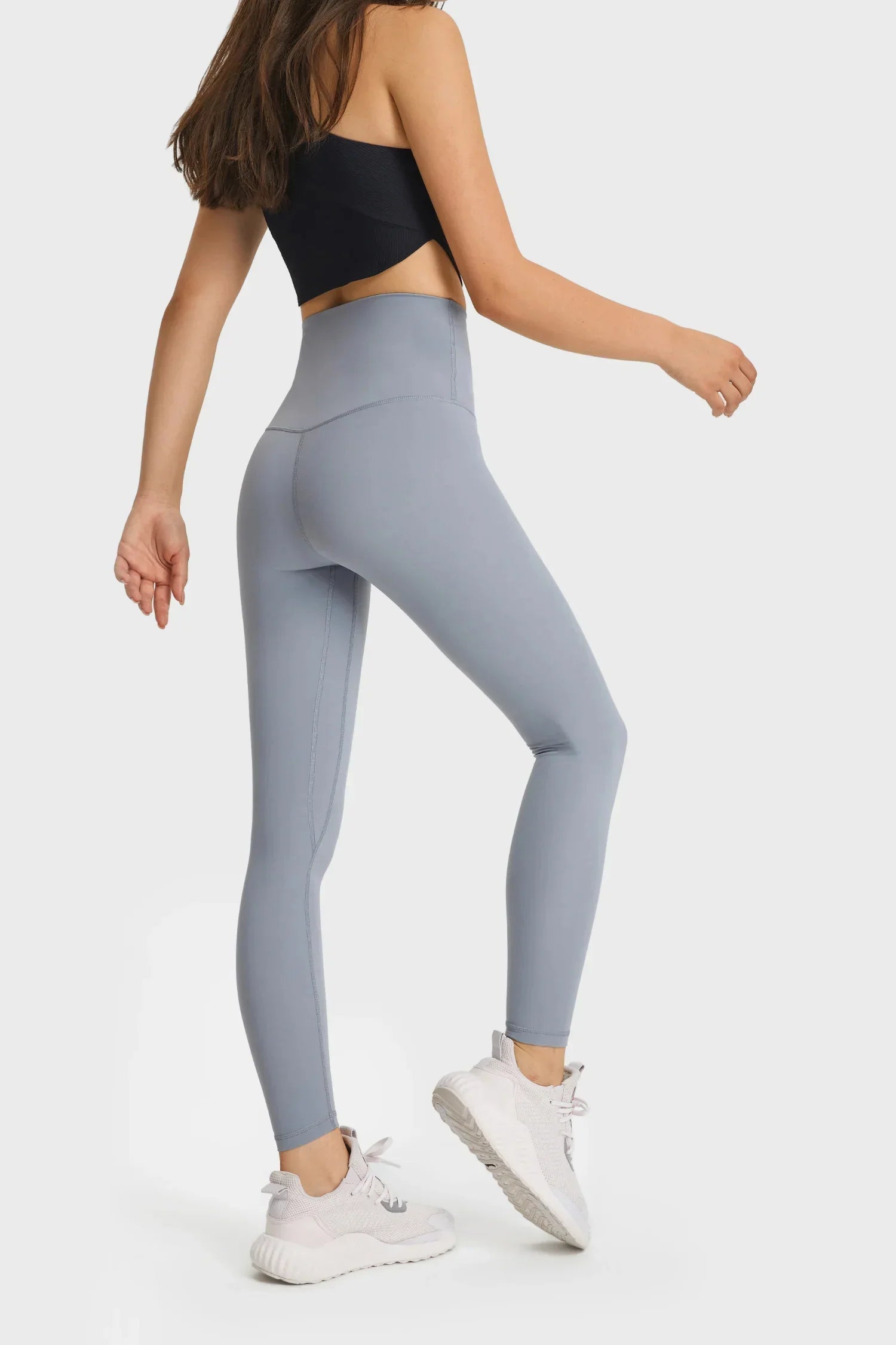Leggings de yoga ultra doux - Gris Streamer