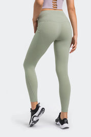 Legging d'entraînement taille haute - Vert thé