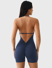 Combinaison dos nu à col en V Velafit Taylor - Bleu marine