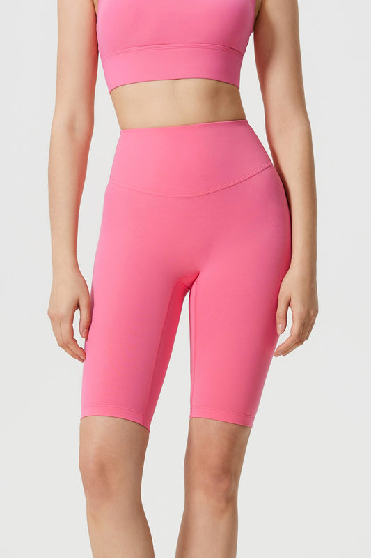 Velafit Tummy Control Sports Shorts-Pink
