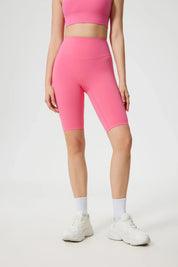 Velafit Tummy Control Sports Shorts-Pink