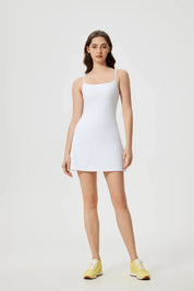 Sports Tennis All Day Dresses-White