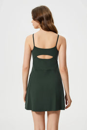 Sports Tennis All Day Dresses-Dark green