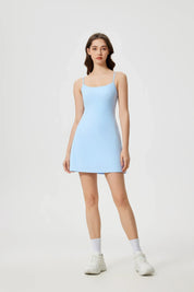 Sports Tennis All Day Dresses-Light blue