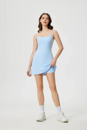 Sports Tennis All Day Dresses-Light blue