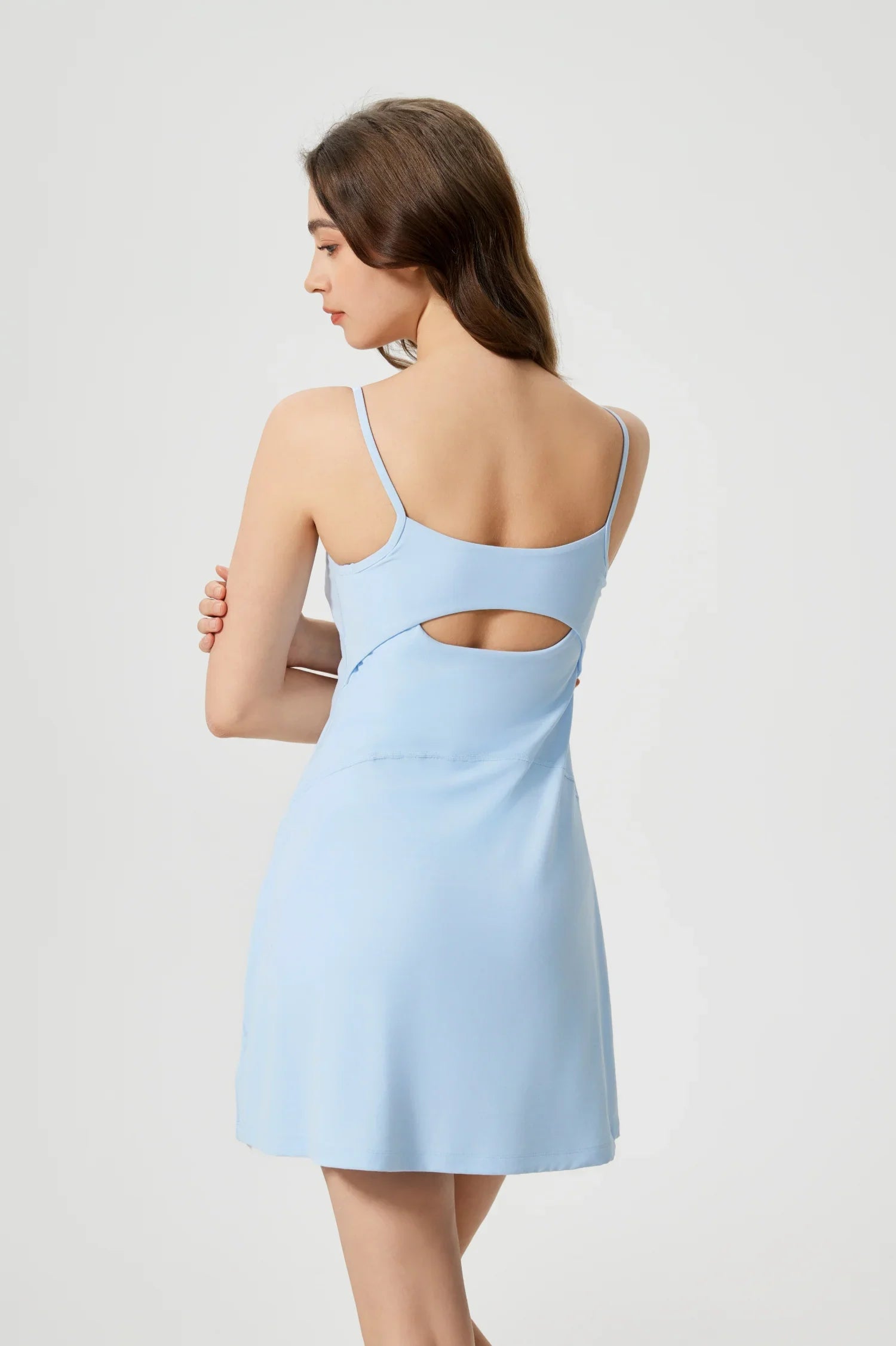 Sports Tennis All Day Dresses-Light blue