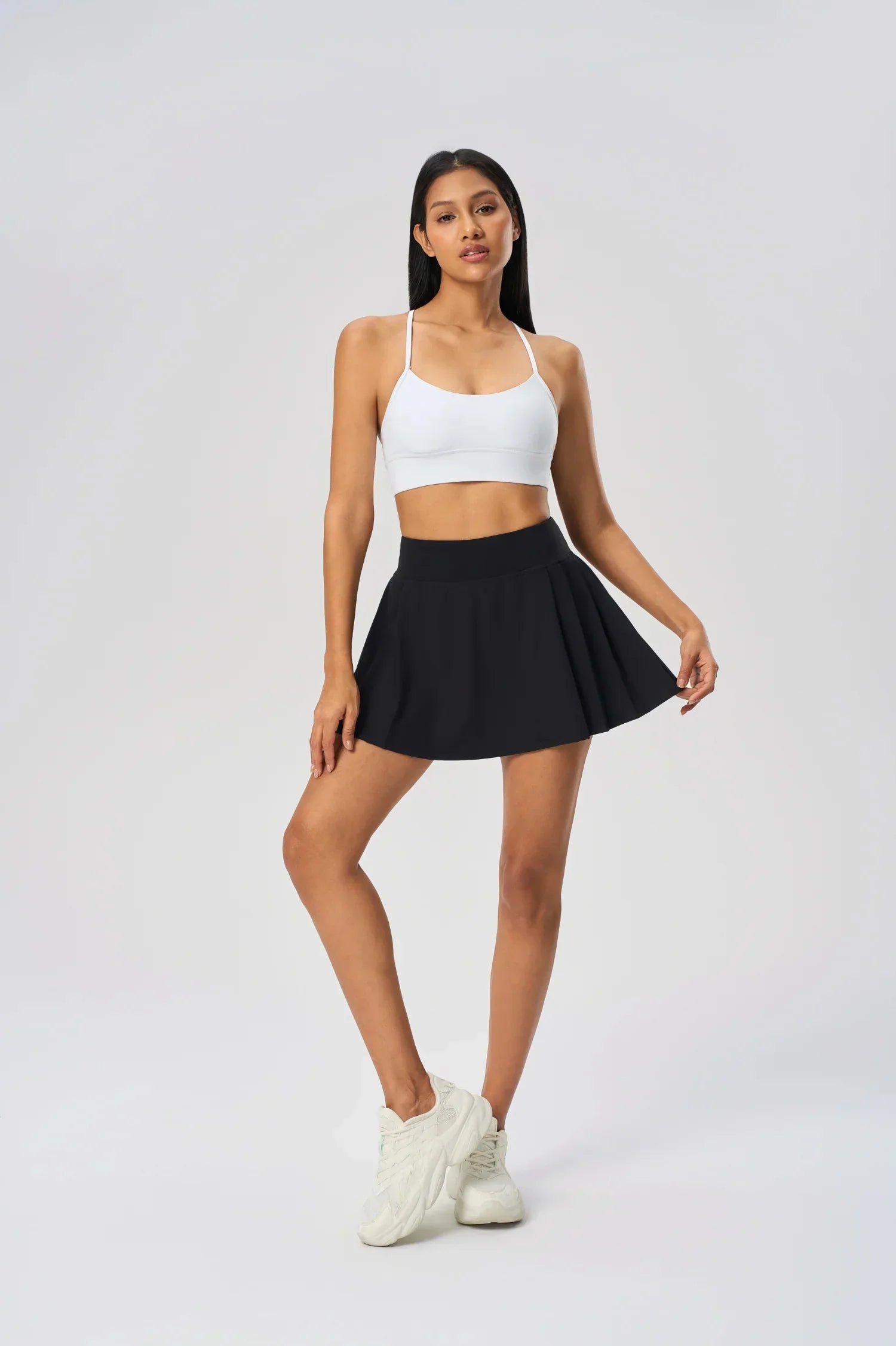Jupe de yoga All Day Fitness - Noire