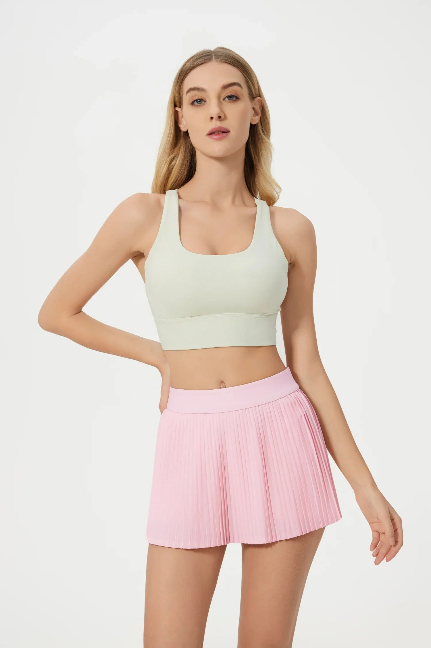 All Day Sports Bra-Egg white