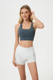 All Day Sports Bra-Oil blue