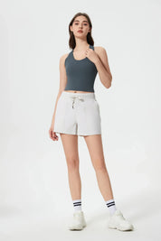 Power Medium Impact Bra Tank-Oil grey