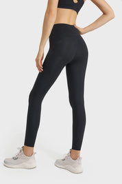 All Day Yoga Training Sports Leggings-Black