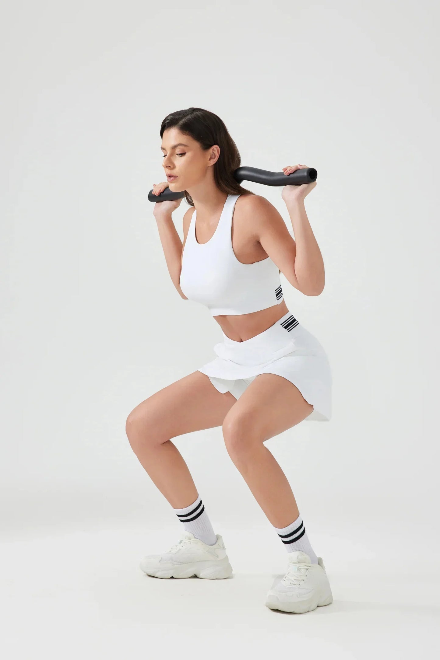 Jupe de sport fitness yoga toute la journée - Blanche