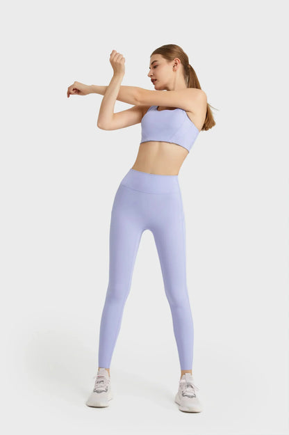 Leggings de sport pour entraînement de yoga toute la journée - Violet clair