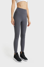 All Day Yoga Training Sports Leggings-Gem gray