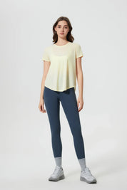 T-shirt long All Day Sports - Jaune clair