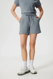 All Day Yoga Workout Shorts-Gray