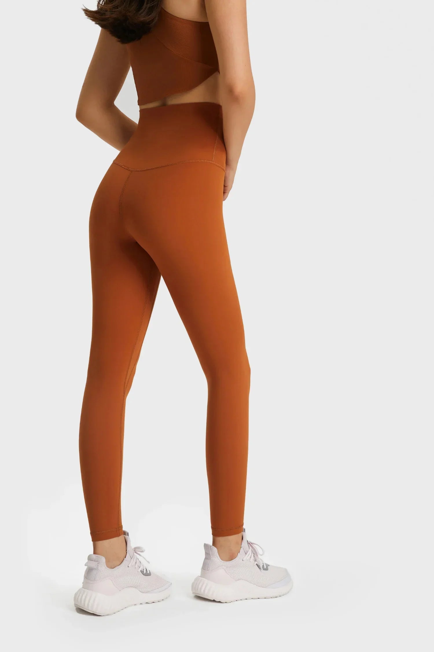 Velafit Soft Yoga Leggings-Orange brown