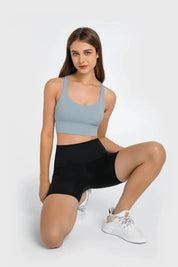 Velafit All Day High Waist Shorts-Black