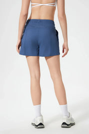 Velafit All Day Sports Shorts-Asphalt blue