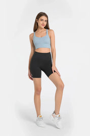 Velafit All Day High Waist Shorts-Black