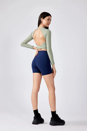 Breathe Easy Long Sleeve Top-Flax green