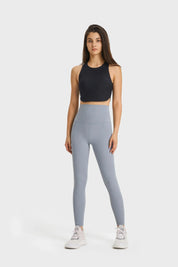 Leggings de yoga ultra doux - Gris Streamer