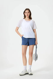 Velafit All Day Sports Shorts-Asphalt blue