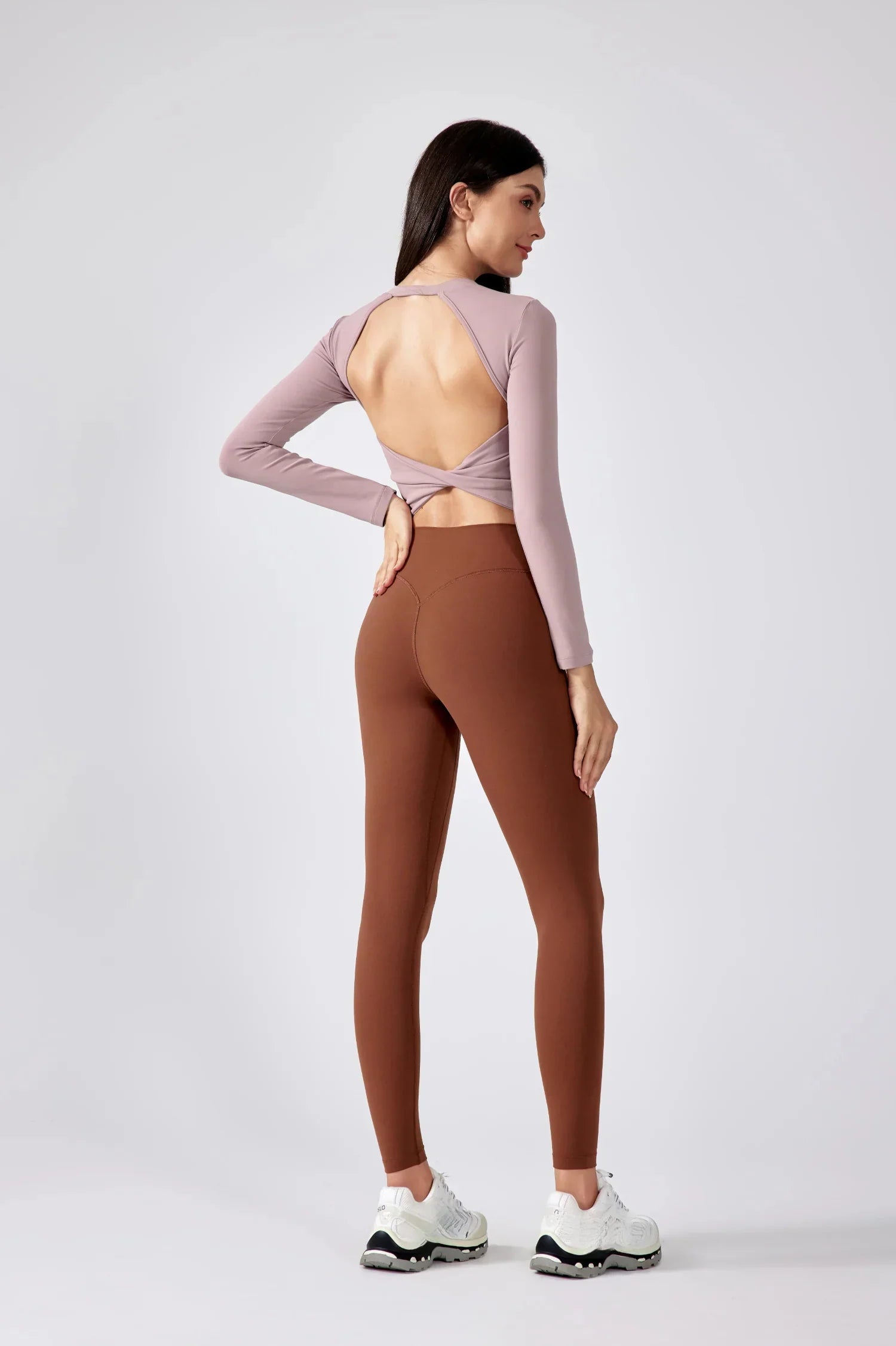 Breathe Easy Long Sleeve Top-Fog pink
