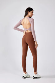 Breathe Easy Long Sleeve Top-Fog pink