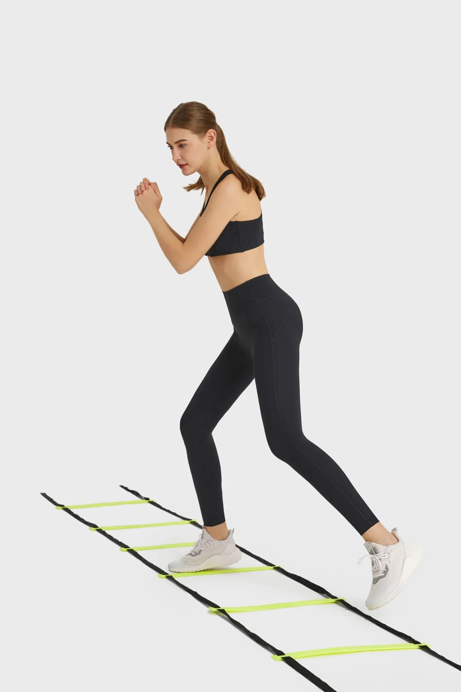 All Day Yoga Training Sports Leggings-Black