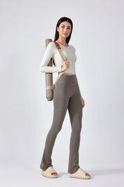 Breathe Easy Long Sleeve Top-Egg white