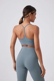 Soutien-gorge de yoga Endurance - Gris-bleu