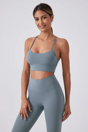 Soutien-gorge de yoga Endurance - Gris-bleu