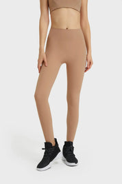 Leggings de sport pour entraînement de yoga toute la journée - Rose marron