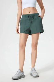 Velafit All Day Sports Shorts-Green