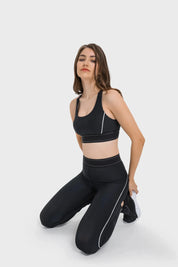 Active Training Yoga Fitness Leggings-Schwarz