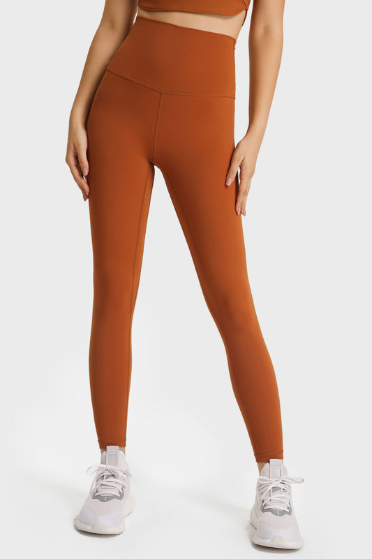 Velafit Soft Yoga Leggings-Orange Brown