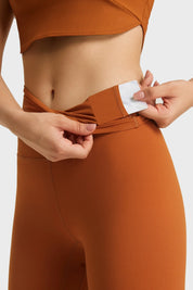 Velafit Soft Yoga Leggings-Orange brown
