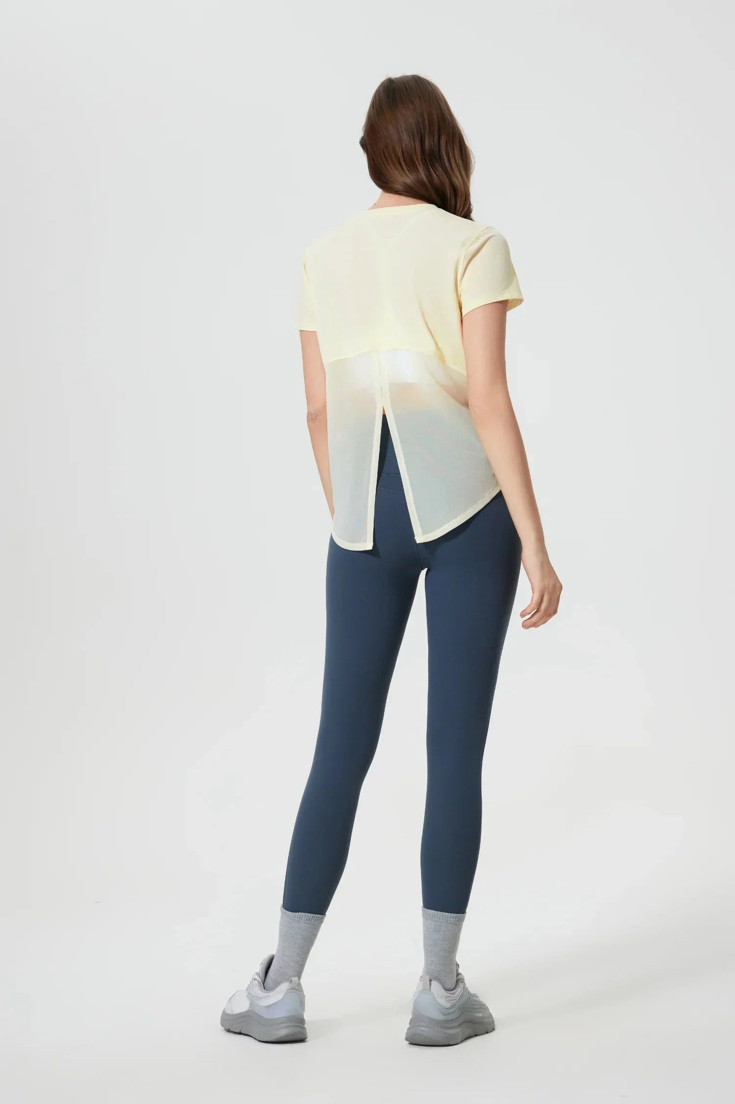 T-shirt long All Day Sports - Jaune clair