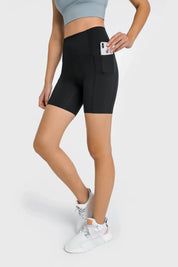 Velafit All Day High Waist Shorts-Black